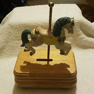 Vintage Carousel Horse Music Box